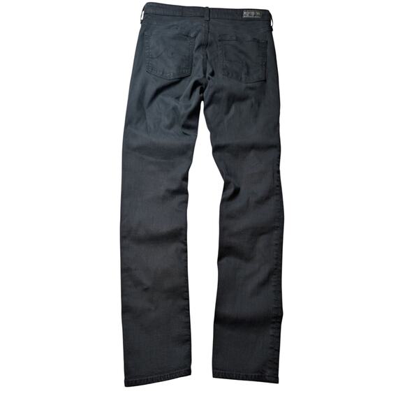 AG Adriano Goldschmied The Prima Cigarette Leg Super Black Low Rise Size 27R - Picture 3 of 9